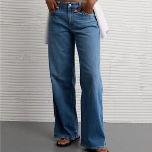 American Eagle Outfitters dreamy drape low rise baggy jean